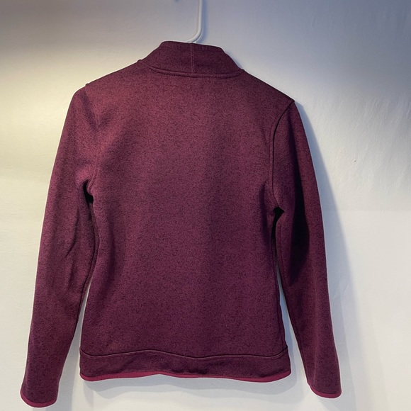 Eddie Bauer Maroon Full Zip Up Fleece Small - Picture 3 of 4